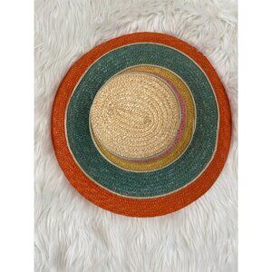 Multi Color Straw Derby Hat